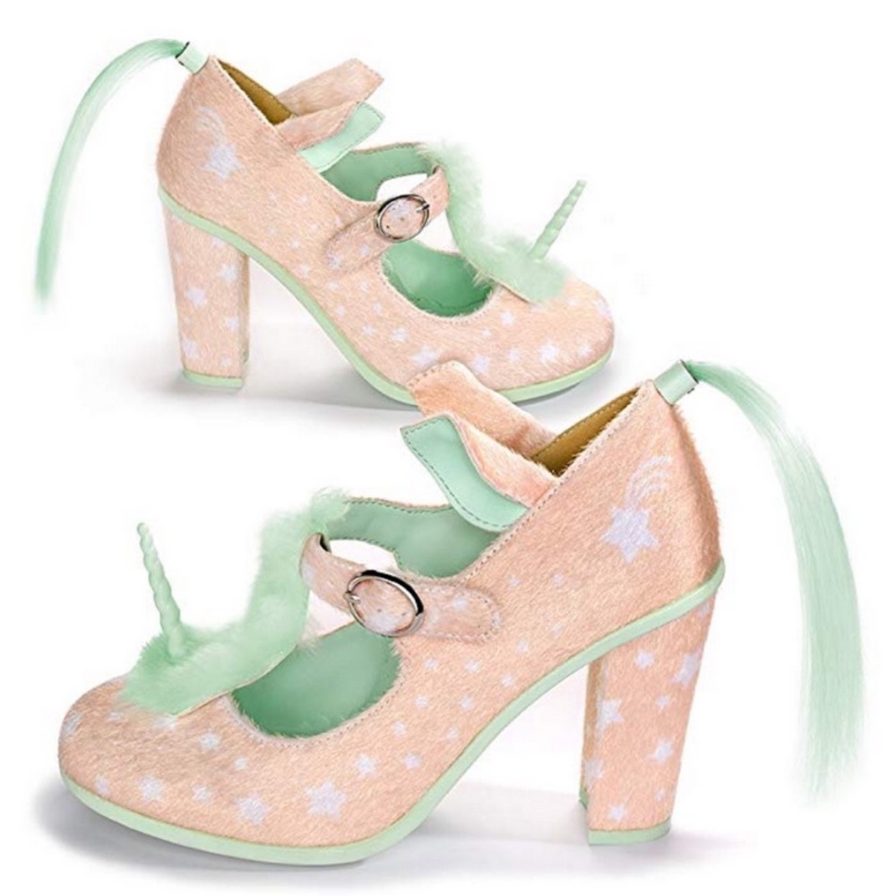 Hot Chocolate Design Unicorn High Heel Mary Janes